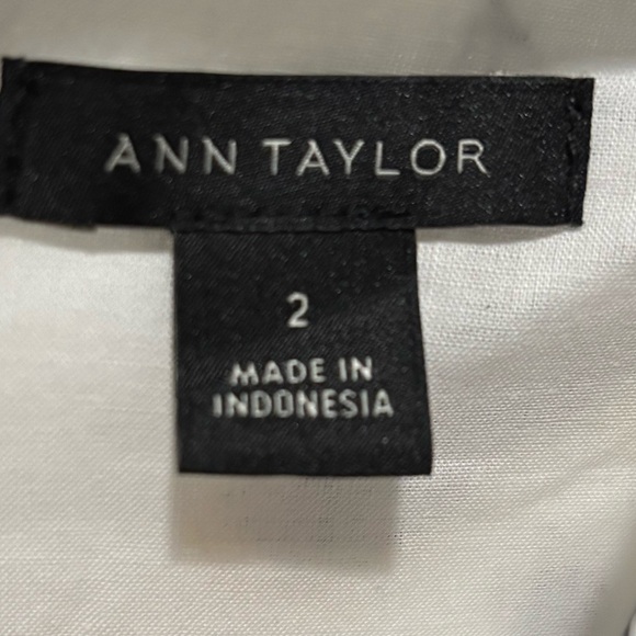 Ann Taylor White Floral Midi Dress Size 2 - Picture 2 of 8